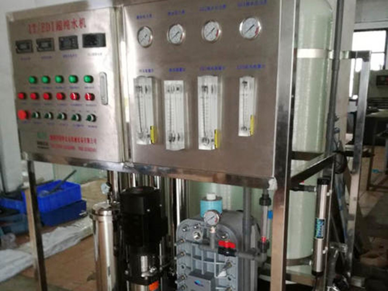 EDI模塊對(duì)海水和高鹽度苦咸水，設(shè)產(chǎn)水沖洗管路